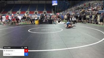 120 lbs Cons 8 #1 - Myles Grossman, Pennsylvania vs Justyce Zuniga, Washington