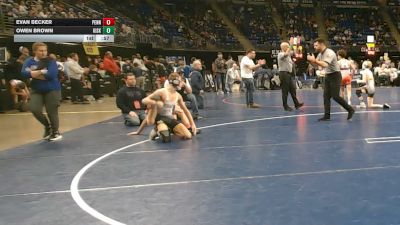 110 lbs Consy 3 - Evan Becker, Penn Cambria vs Owen Brown, Kiski Area