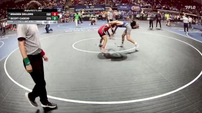 D 1 120 lbs Quarterfinal - Scott Cascio, St. Paul`s vs Braden Sellers, Fontainebleau