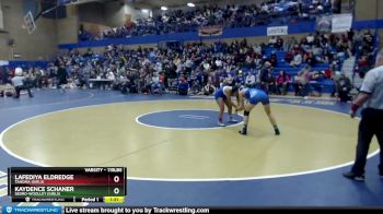 115lbs Champ. Round 3 - Kaydence Schaner, Sedro-Woolley (Girls) vs Lafediya Eldredge, Tahoma (Girls)