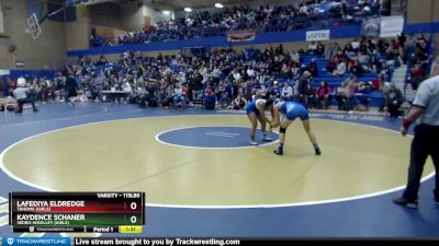 115lbs Champ. Round 3 - Kaydence Schaner, Sedro-Woolley (Girls) vs Lafediya Eldredge, Tahoma (Girls)