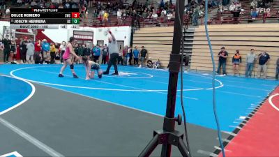 105 lbs Champ. Round 1 - Joslyn Herrera, Bloomington South vs Dulce Romero, Southport Wrestling Club