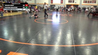 78 lbs Champ. Round 1 - Paxton Stockton, Wrath vs Mason Greif, Panther Wrestling Club