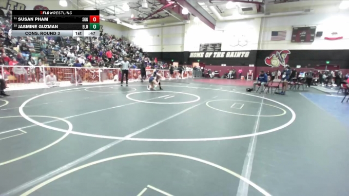 105 lbs Cons. Round 3 - Susan Pham, Santiago/GG vs Jasmine Guzman, Bloomington