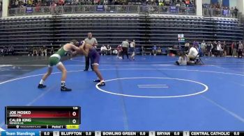126 lbs Champ. Round 2 - Joe Mosko, SWANTON vs Caleb King, Mendon HS