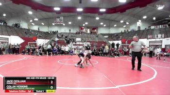 80-88 lbs 5th Place Match - Jace Cicillian, Hobart WC vs Collin Hoskins, Merrillville Pirates Wrestling