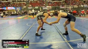 A - 170 lbs Cons. Round 2 - Hank Hagenbarth, Beaverhead Co. (Dillon) / Twin Bridges / Sheridan vs Dillon Warner, Frenchtown