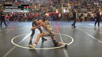 124 lbs Champ. Round 1 - Luke Frische NW1, CLY2 vs Maxwell Denham NE6, GOW1