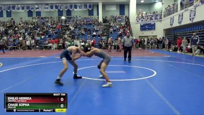 113 lbs Quarterfinal - Chase Sopha, Yale HS vs Emilio Herrea, CENTRAL CATHOLIC