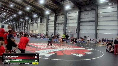 117 lbs Finals (8 Team) - Caley Graber, Black Mambas vs JANIAH SLAUGHTER, ISI WC