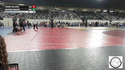 94 lbs Quarterfinal - Aviree Williams, Pauls Valley Panthers Wrestling vs Heather Weaver, Ponca City LadyCat Wrestling