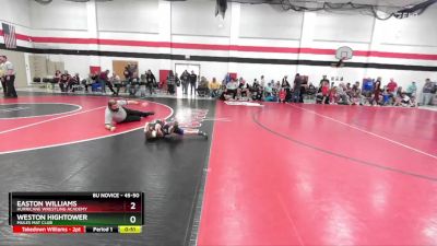 45-50 lbs Round 3 - Weston Hightower, Mules Mat Club vs Easton Williams, Hurricane Wrestling Academy