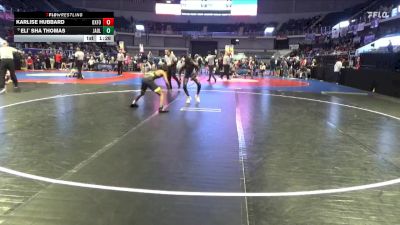 6A 113 lbs Champ. Round 1 - Eli` Sha Thomas, Jackson-Olin HS vs Karlise Hubbard, Oxford