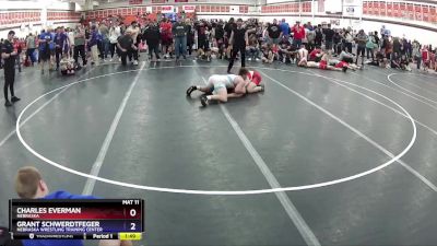 190 lbs Quarterfinal - Charles Everman, Nebraska vs Grant Schwerdtfeger, Nebraska Wrestling Training Center