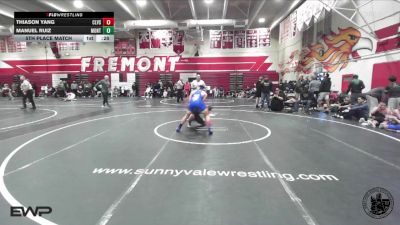 144 lbs 5th Place Match - Manuel Ruiz, Monterey vs Thiason Yang, Clovis