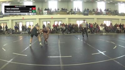 165 lbs Quarterfinal - Peyton Brooks, Albion vs Nick Cheshier, Chicago