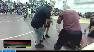 97 lbs Quarterfinal - Monte McKee, Okanogan Underground Wrestling Club vs Sophia Garza, Scrap Yard Garage Wrestling