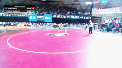 Boys 3A 157 lbs Champ. Round 3 - Tyrese Guzman, Shadle Park vs Xariel Soto, River Ridge