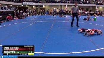 45 lbs Quarterfinal - Kreed Jesnowski, WCA (West Central Area) vs Korbin Lanik, Summit Wrestling Academy