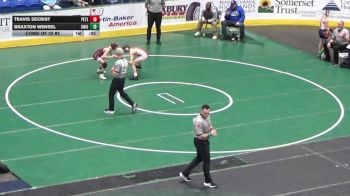 89 lbs Consi Of 32 #2 - Travis Secrist, Peters Township vs Braxton Wensel, Union
