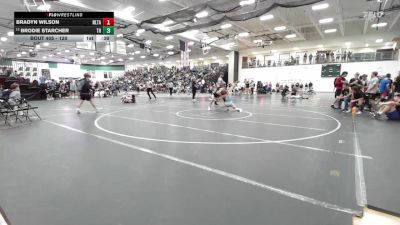 120 lbs Cons. Round 3 - Brodie Starcher, Tonganoxie HS vs Bradyn Wilson, Next Level Training Academy