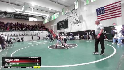 132 lbs Champ. Round 1 - Leo Chierotti, Burroughs vs Youssef Basri, Carson