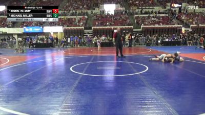 87 lbs Cons. Round 1 - Michael Miller, Cut Bank vs Pistol Elliott, Frenchtown Wrestling Club