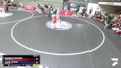 149 lbs Round 3 (10 Team) - Madden Martinez, CVWA-FR vs Chase Young, SAWA-FR