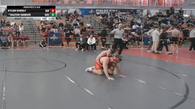 174 lbs Quarterfinal - Kyler Everly, Shippensburg vs Dalton Gimbor, Kutztown