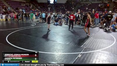 115 lbs Quarterfinal - Jerricho Joshua Munson, Bear Cave Wrestling Club vs Andrew Petersen, Colorado