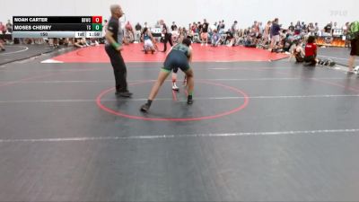 150 lbs Round 2 (6 Team) - Noah Carter, Bulloch Bandits Wrestling Club vs Moses Cherry, Team Snapdown
