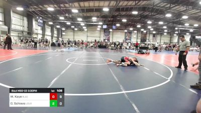 120 lbs Rr Rnd 3 - Mason Kaye, Black Hive Wrestling Club vs Drew Schiavo, Journeymen Wrestling Blue