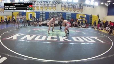 157 lbs Quarters & Wb (16 Team) - Justin Skryd, Naperville Central vs Juan Marquez, Wellington