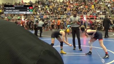 100 lbs Champ. Round 1 - Kaelynn Kistler, Watkins Memorial vs Harper Kelsch, Norwood Youth Wrestling