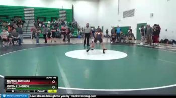 138 lbs Semifinal - Owen Lungren, Worland vs Damien Burgess, Star Valley
