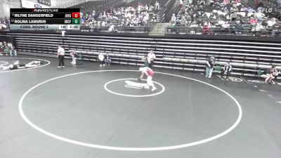 4A 130 lbs Cons. Round 2 - Rilyne Dangerfield, Jordan vs Rolina Langrus, Green Canyon