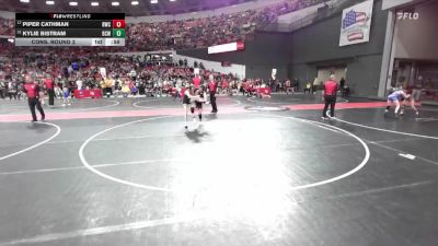 85 lbs Cons. Round 2 - Kylie Bistram, BCWC vs Piper Cathman, Riverdale Wrestling Club