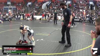 37 lbs Cons. Semi - Mason Roller, Reed City Youth Wrestling vs Beckham Alley, Clarkston WC