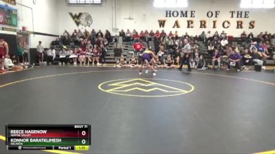 132 lbs Round 4 - Konnor Baratklimesh, Oelwein vs Reece Hagenow, Wapsie Valley