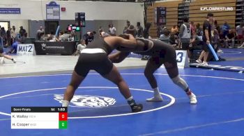 220 lbs Semifinal - Kaleb Walley, Rockdale vs Hamilton Cooper, Madison County