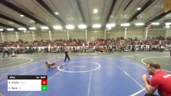 46 lbs Final - Kashton Kaylor, Team Aggresion vs Elijah Beck, Top Rank