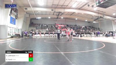 106 lbs Consi Of 8 #2 - Dustin Johnson, Sperry High School vs Devin Ford, Cushing High School