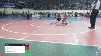 110 lbs Round Of 64 - Jackson Stuart, Mustang Middle School vs Tony Reinart, Newkirk