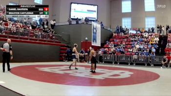 126 lbs Champ. Round 1 - Braxton Castleman, Pope Saint John Paul II Preparatory School vs Daniel Bautista, Montgomery Bell Academy