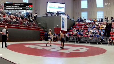 126 lbs Champ. Round 1 - Braxton Castleman, Pope Saint John Paul II Preparatory School vs Daniel Bautista, Montgomery Bell Academy