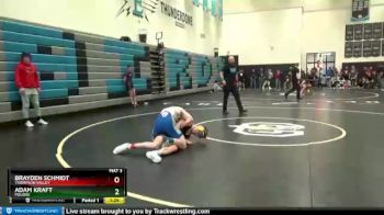 170 lbs Champ. Round 1 - Brayden Schmidt, Thompson Valley vs Adam Kraft, Poudre