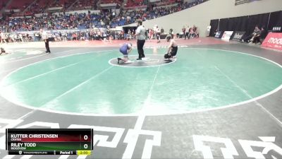 5A-150 lbs Champ. Round 1 - Kutter Christensen, Crater vs Riley Todd, Ridgeview