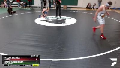 150 lbs 5th Place Match - Thiago Romero, Wyoming vs Stran Weeldreyer, LSRV Mat Rats