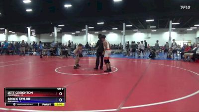 119 lbs 4th Wrestleback (16 Team) - Jett Creighton, California vs Brock Taylor, Arkansas