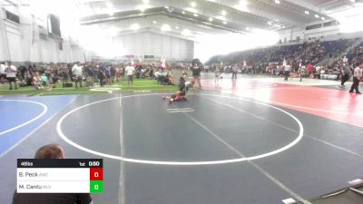 46 lbs Semifinal - Brody Peck, Aniciete TC vs Mason Cantu, Wlv Jr Wrestling